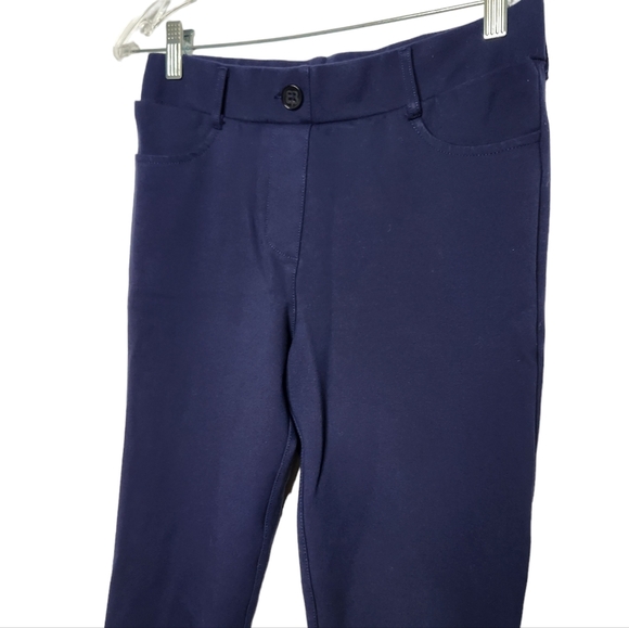 BETABRAND Navy Pull On Pants Petite - Picture 3 of 7